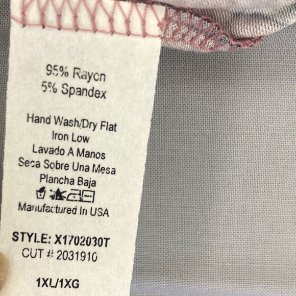 Chris & Carol Floral Tunic Tops Women 1X Multi Color Excellent Bundle 2pk USA - Picture 8 of 9